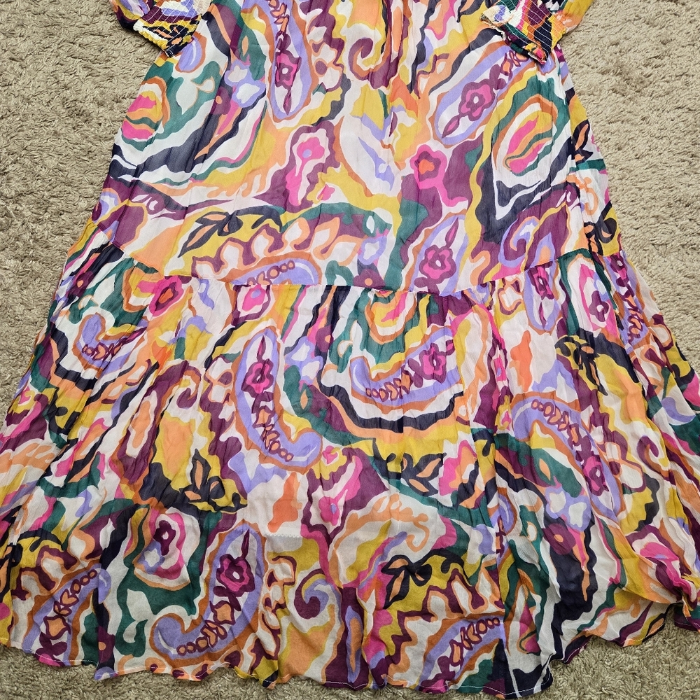 Anthropologie Multicolor Abstract Print Maxi Dress - Picture 3 of 13